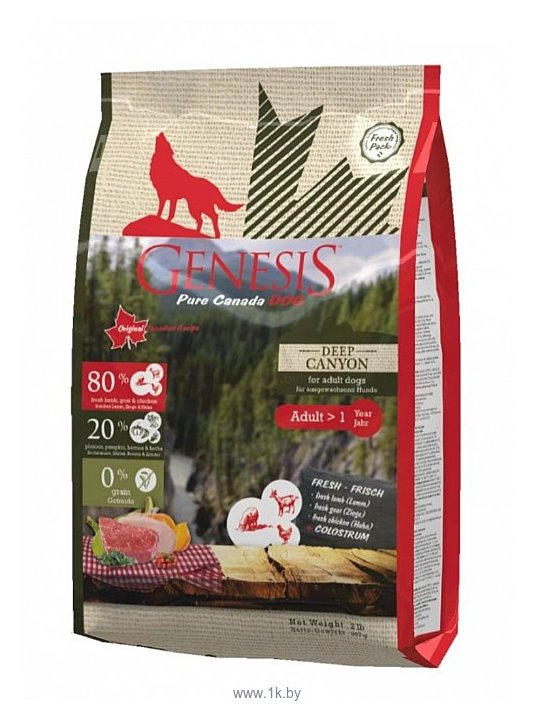 Фотографии Genesis (0.907 кг) Deep Canyon Adult с курицей, ягненком и козой