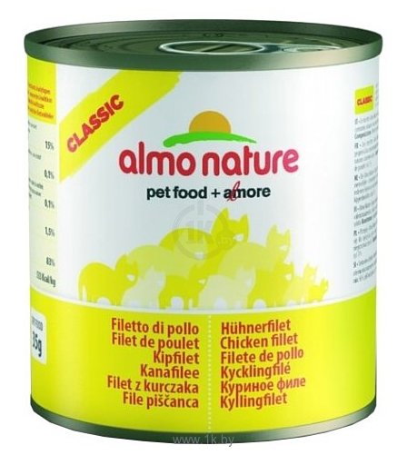 Фотографии Almo Nature Classic Adult Cat Chicken Fillet (0.28 кг) 6 шт.