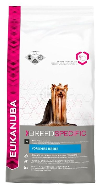 Фотографии Eukanuba (1 кг) Breed Specific Dry Dog Food For Yorkshire Terrier Chicken