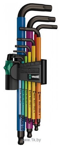 Фотографии Wera 950/9 Hex-Plus Multicolour 1 9-pcs 073593 9 предметов