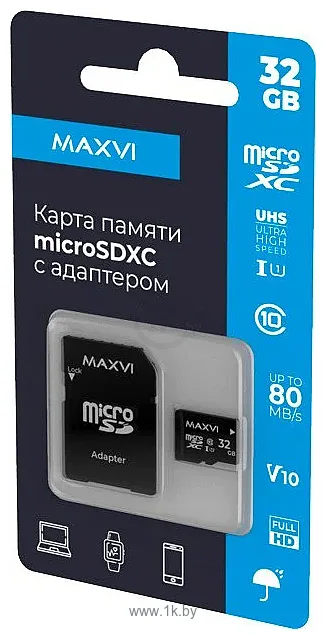 Фотографии Maxvi microSDHC 32GB MSD32GBC10V10 (с адаптером) Фотографии Maxvi microSDHC 32GB MSD32GBC10V10 (с адаптером)