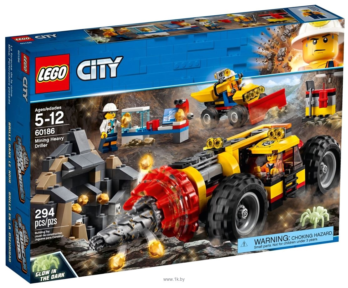 Фотографии LEGO City 60186 Тяжелый бур для горных работ