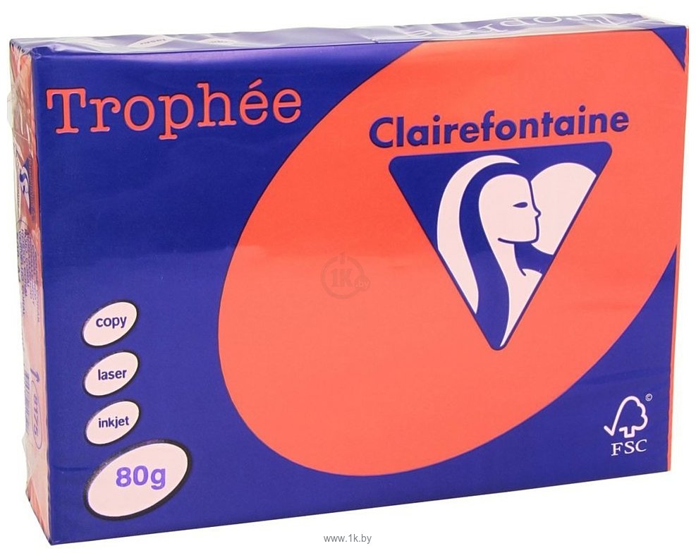 Фотографии Clairefontaine Trophee интенсив A4 80г/кв.м 500 л (красный)