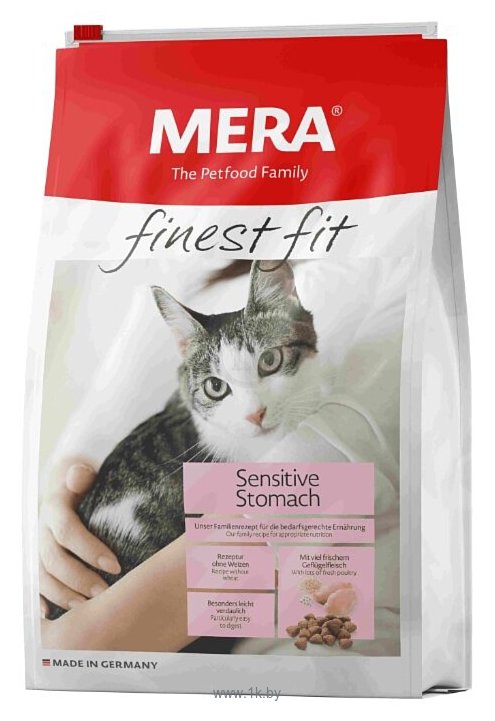 Фотографии Mera (10 кг) Finest Fit Sensitive Stomach для взрослых кошек с чувствительным пищеварением