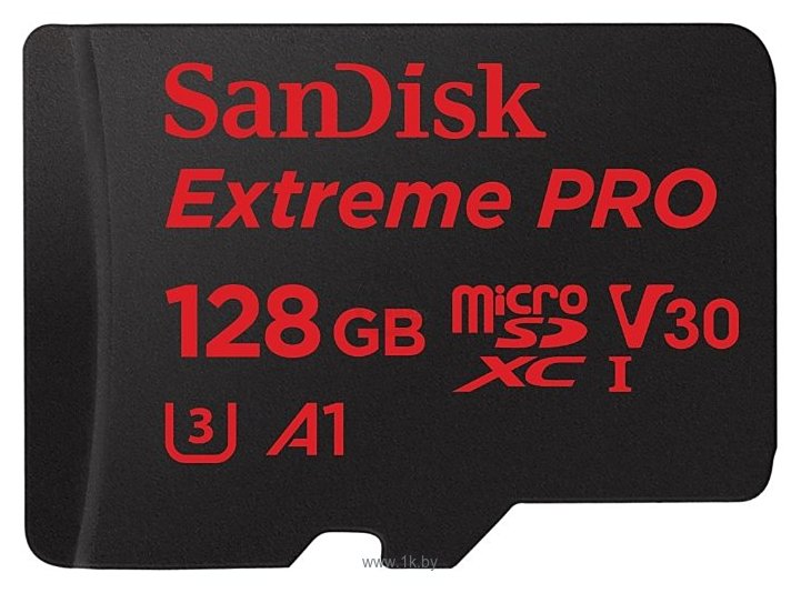 Фотографии SanDisk Extreme Pro microSDXC Class 10 UHS Class 3 V30 A1 100MB/s 128GB + SD adapter