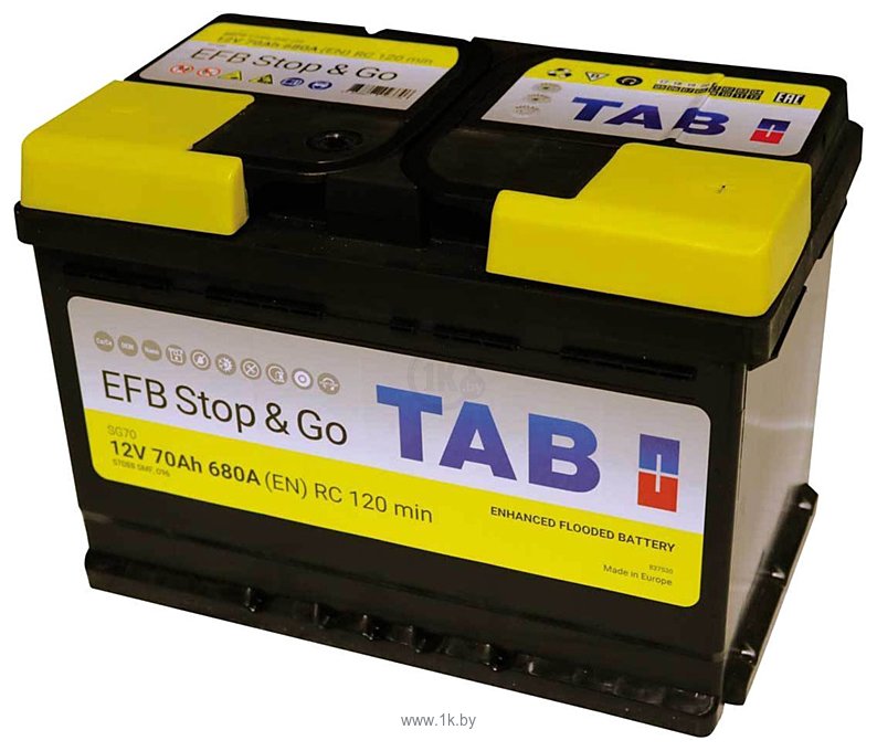 Фотографии TAB EFB Stop&Go (70Ah)