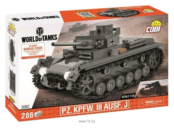 Фотографии Cobi World of Tanks 3062 Немецкий средний танк Panzerkampfwagen III