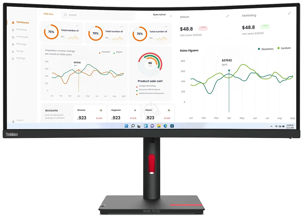 Фотографии Lenovo ThinkVision T34w-30 63D4GAT1EU Фотографии Lenovo ThinkVision T34w-30 63D4GAT1EU