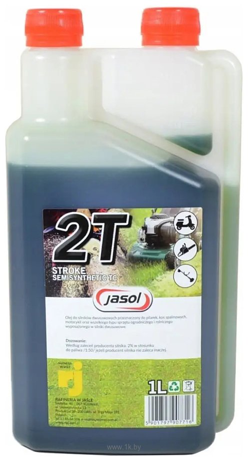 Фотографии Jasol 2T Stroke Oil SemiSynthetic Green 1л