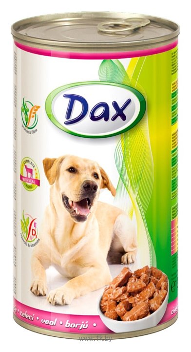 Фотографии DAX (1.24 кг) 6 шт. Телятина для собак консервы