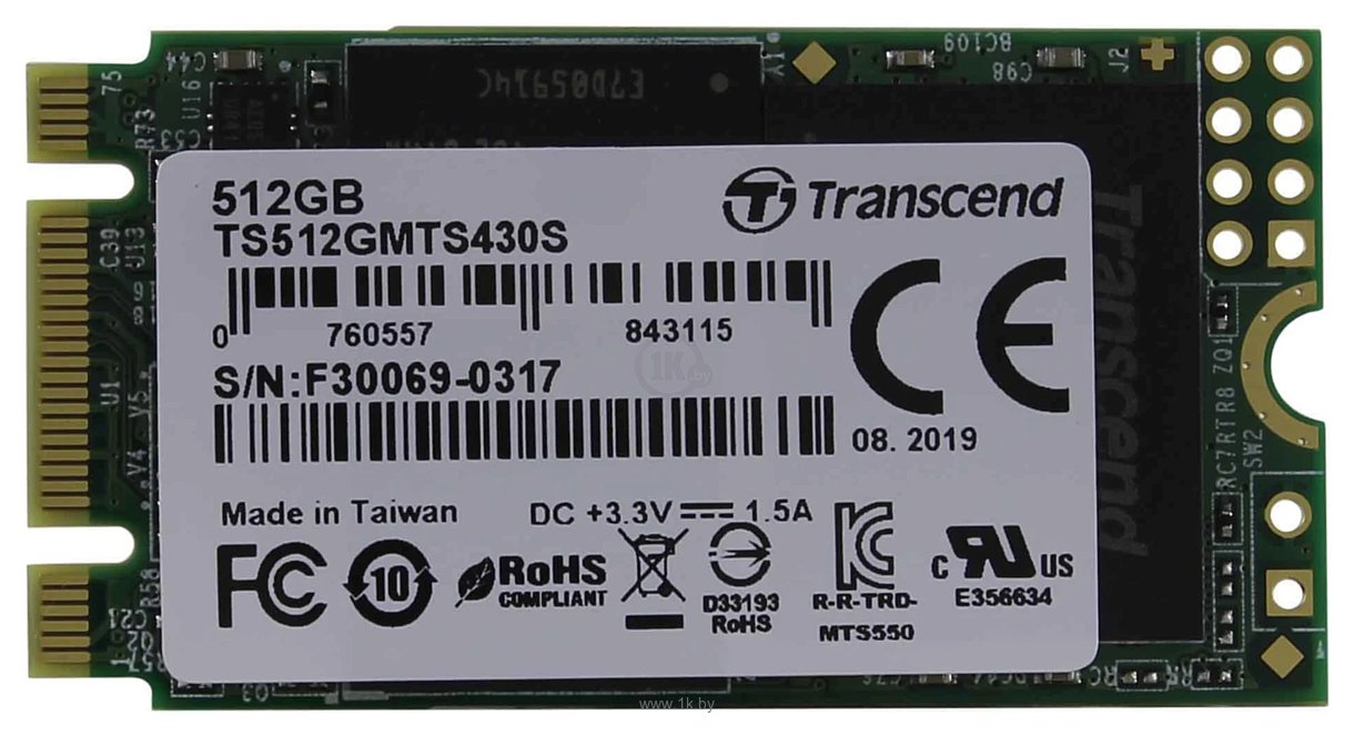 Фотографии Transcend 512 GB TS512GMTS430S