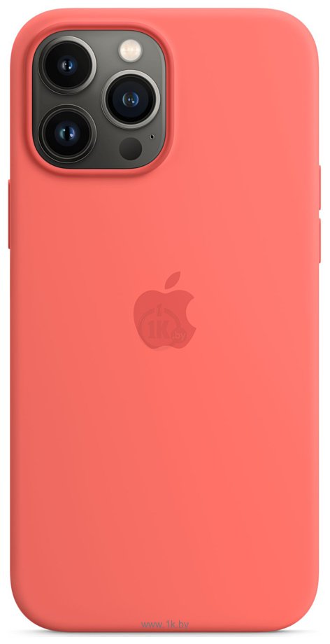 Фотографии Apple MagSafe Silicone Case для iPhone 13 Pro Max (розовый помело)