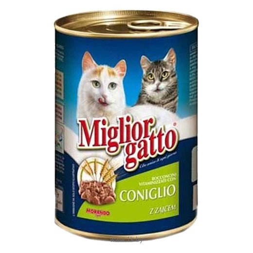 Фотографии Miglior (0.405 кг) 1 шт. Gatto Classic Line Chunks Rabbit