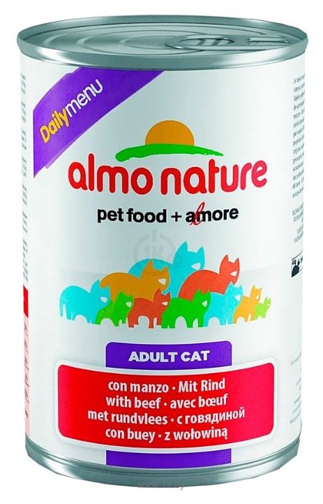Фотографии Almo Nature (0.4 кг) 24 шт. DailyMenu Adult Cat Beef