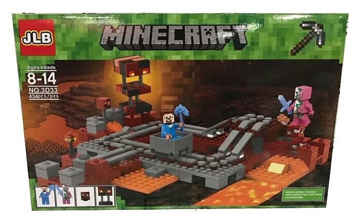 Фотографии JLB Minecraft 3D33 Подземная железная дорога