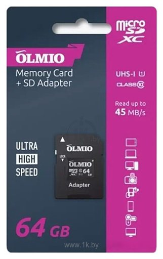 Фотографии Olmio microSDXC 64GB UHS-I U3