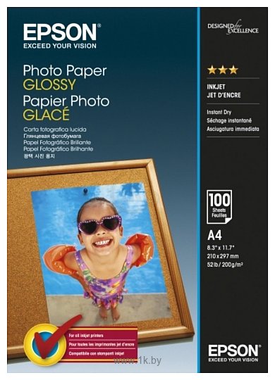 Фотографии Epson Photo Paper Glossy A4 200г/м2 100л (C13S042540)