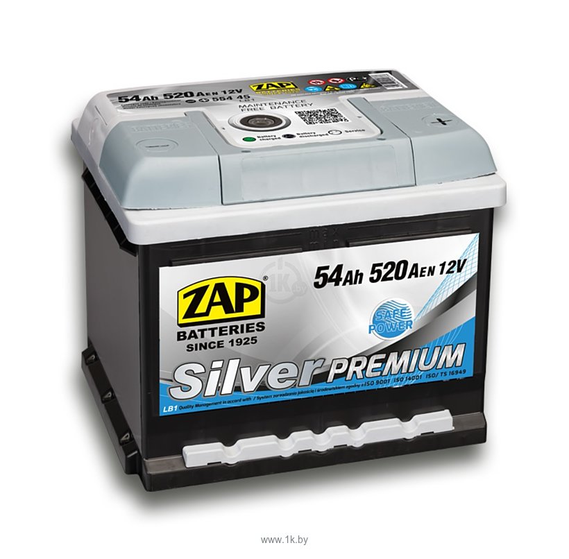 Фотографии ZAP Silver Premium R 55445 (54Ah)