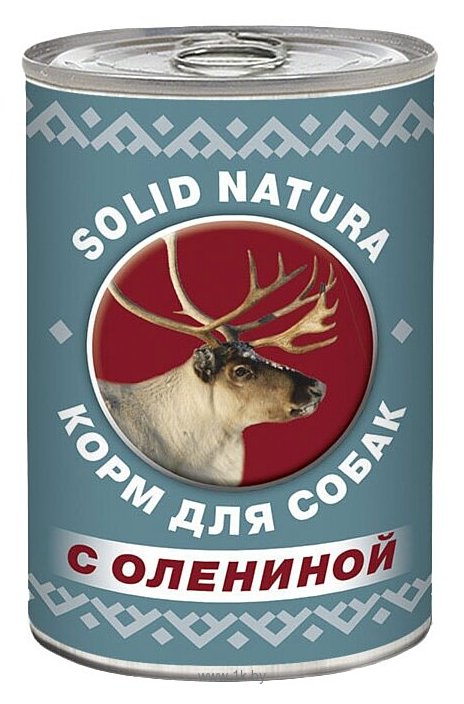 Фотографии Solid Natura (0.34 кг) Фаршевое консервированное питание с олениной