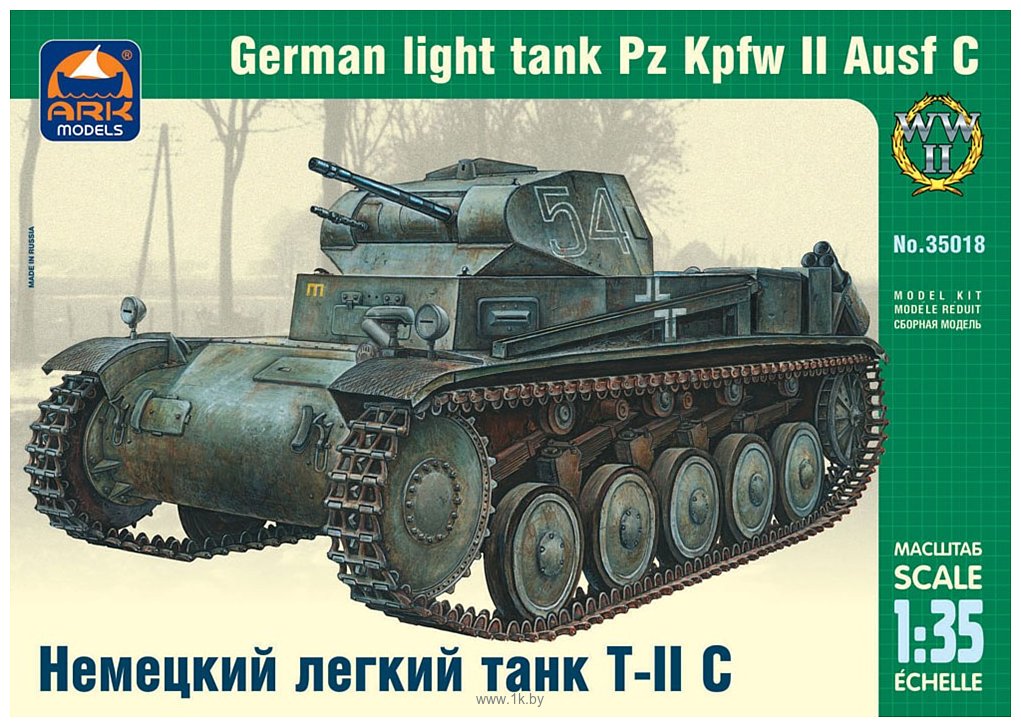 Фотографии ARK models AK 35018 Немецкий лёгкий танк Т-II C