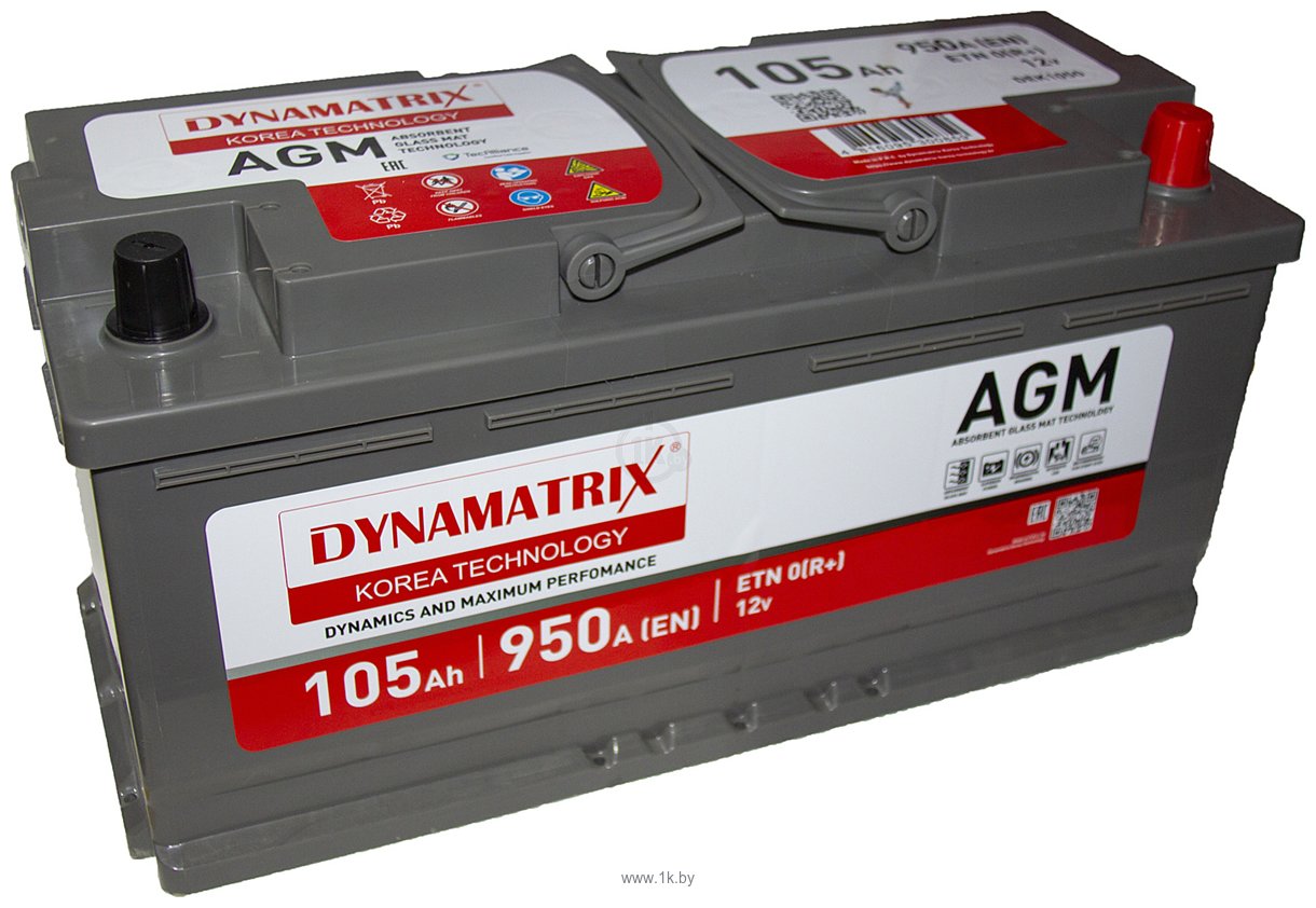 Фотографии Dynamatrix AGM DEK1050 950A (105Ah)