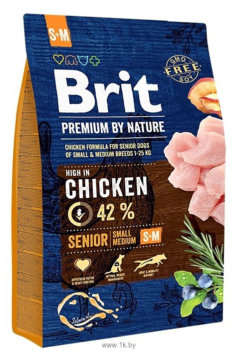 Фотографии Brit (3 кг) Premium by Nature Senior S+M