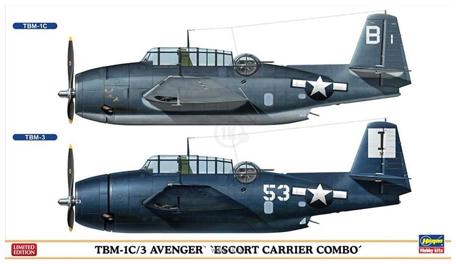 Фотографии Hasegawa Торпедоносец-бомбардировщик TBM-1C/3 Avenger Escort Combo