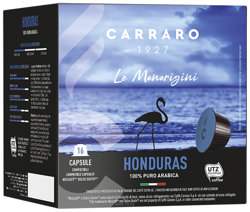 Фотографии Carraro Honduras Dolce Gusto 16 шт