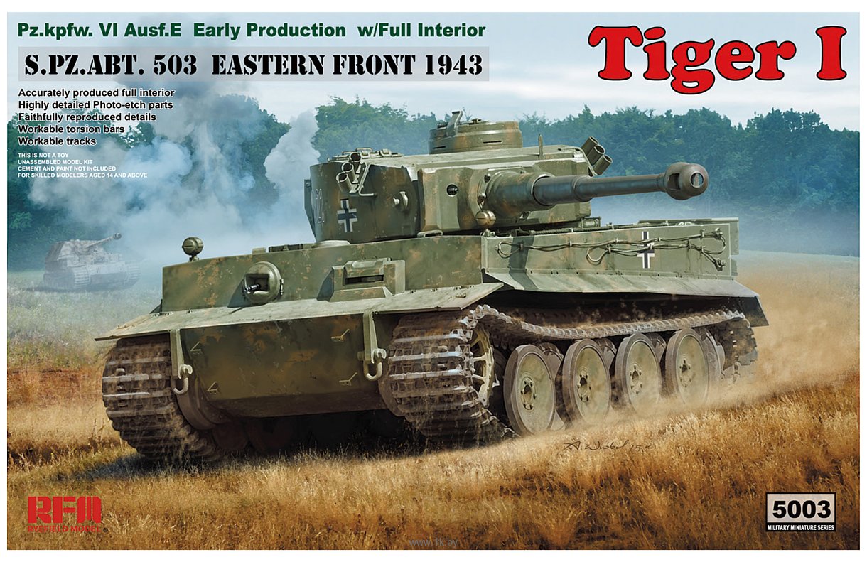 Фотографии Ryefield Model Pz.kpfw.VI Ausf. E Early Production Tiger I 1/35 RM-5003