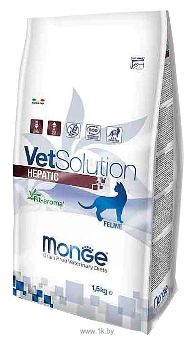 Фотографии Monge (1.5 кг) VetSolution Hepatic для кошек