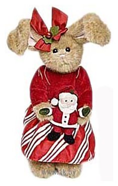 Фотографии Bearington Зайка в красном платье с Дедом морозом (36 см) (986042)