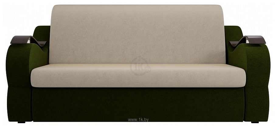 Фотографии Лига диванов Меркурий 100343 100 см (микровельвет, бежевый/зеленый)