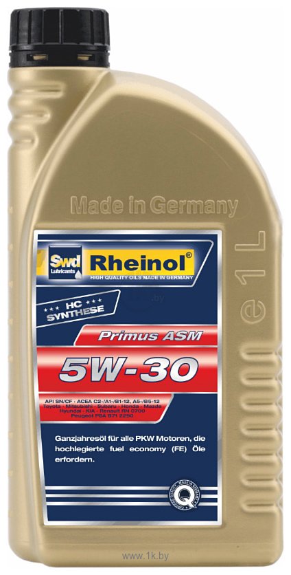 Фотографии Rheinol Primus ASM 5W-30 1л