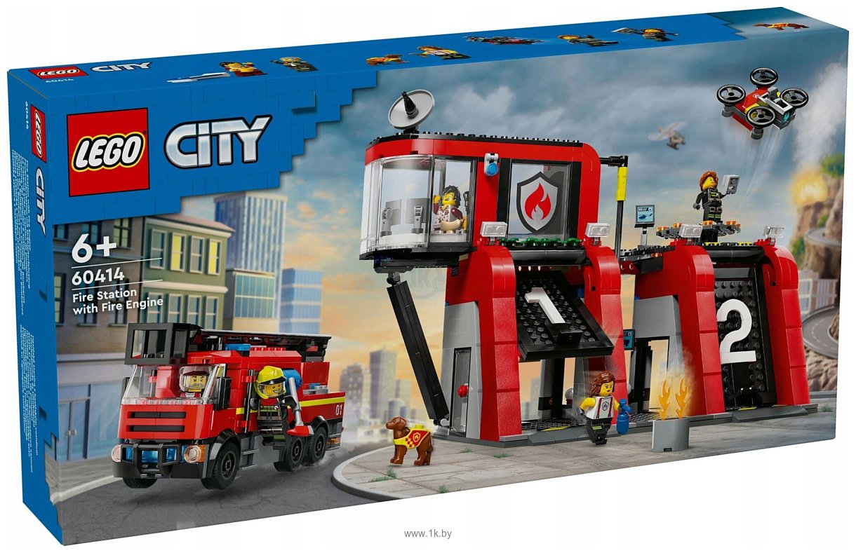 Фотографии LEGO City 60414 Пожарная станция с пожарной машиной