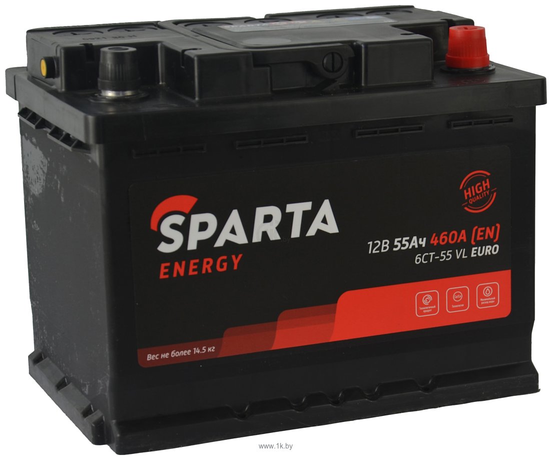 Фотографии Sparta Energy 6CT-55 VL Euro (55Ah)