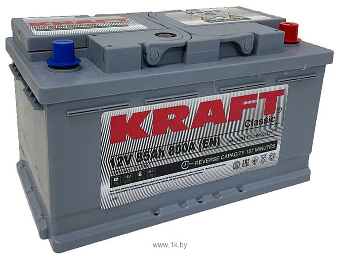 Фотографии KRAFT Classic 85 R+ низк. (85Ah)