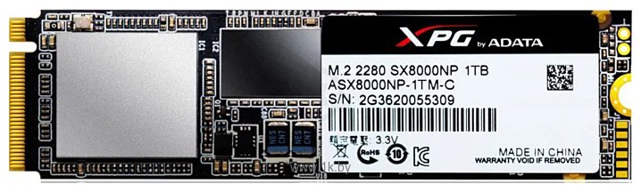 Фотографии ADATA XPG SX8000 1TB ASX8000NP-1TM-C (без радиатора)