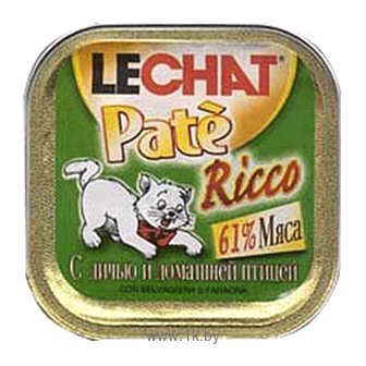 Фотографии LeChat Pate Ricco с Дичью и домашней Птицей (0.1 кг) 1 шт.