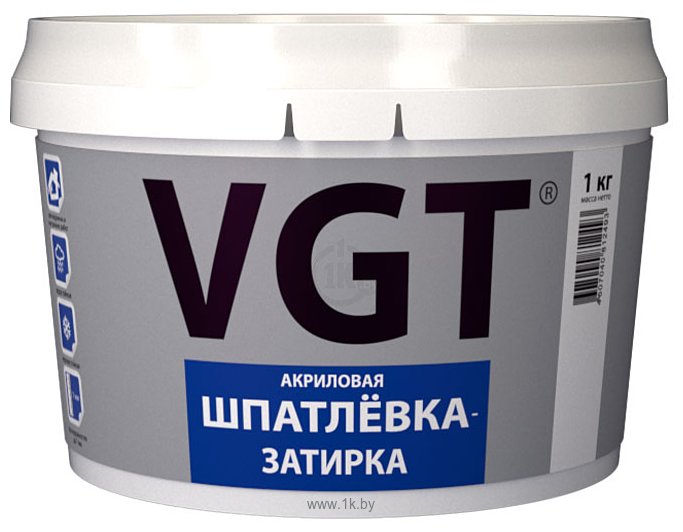 Фотографии VGT Шпатлевка–затирка (1 кг)