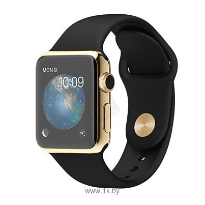 Фотографии Apple Watch Edition 38mm Yellow Gold with Black Sport Band (MKL52)