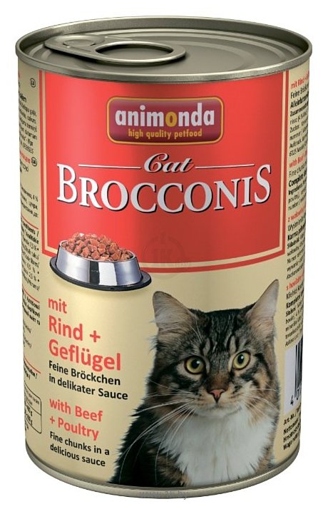 Фотографии Animonda Brocconis Cat для кошек с говядиной и мясом домашней птицы (0.4 кг) 1 шт.