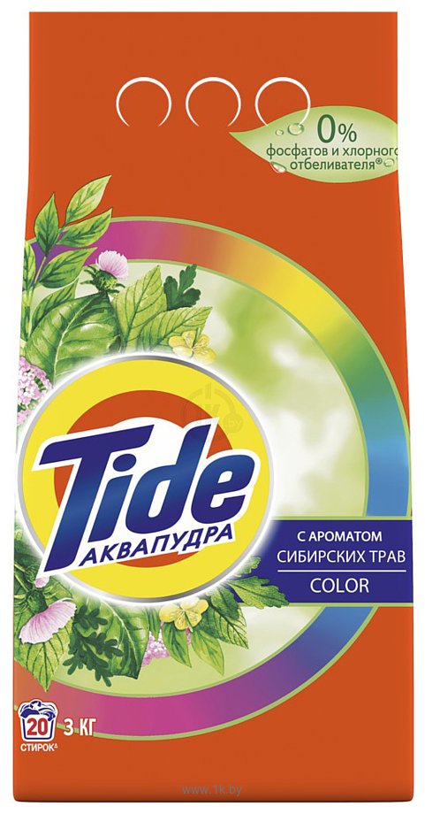 Фотографии Tide Color с ароматом сибирских трав (3 кг)