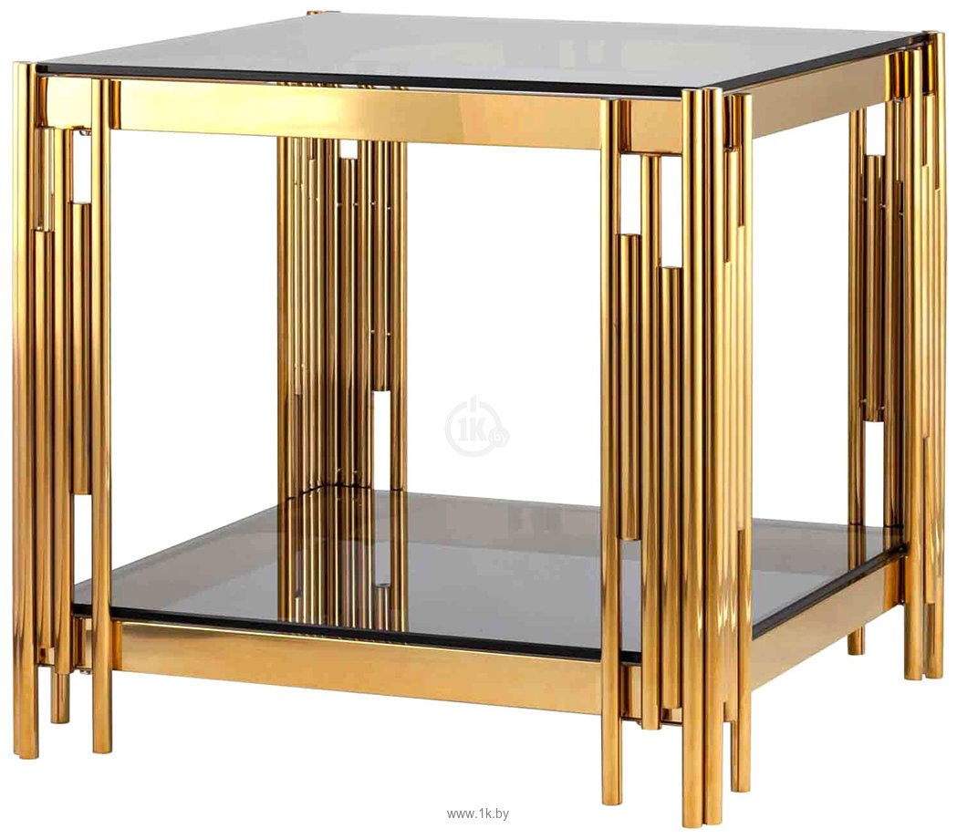 Фотографии Stool Group Гэтсби 55x55 EET-027-TG-1 (стекло smoke/сталь золото)