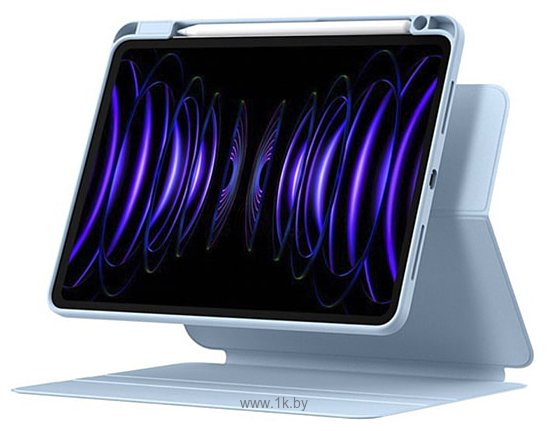 Фотографии Baseus Minimalist Series Magnetic Protective Case/Stand для Apple iPad Pro 12.9 (голубой)