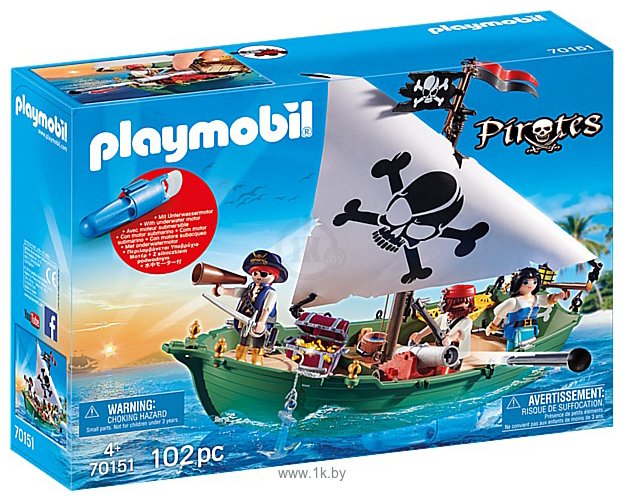 Фотографии Playmobil PM70151 Пиратский корабль