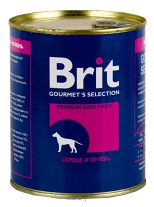 Фотографии Brit (0.85 кг) 24 шт. Консервы для собак Сердце и печень