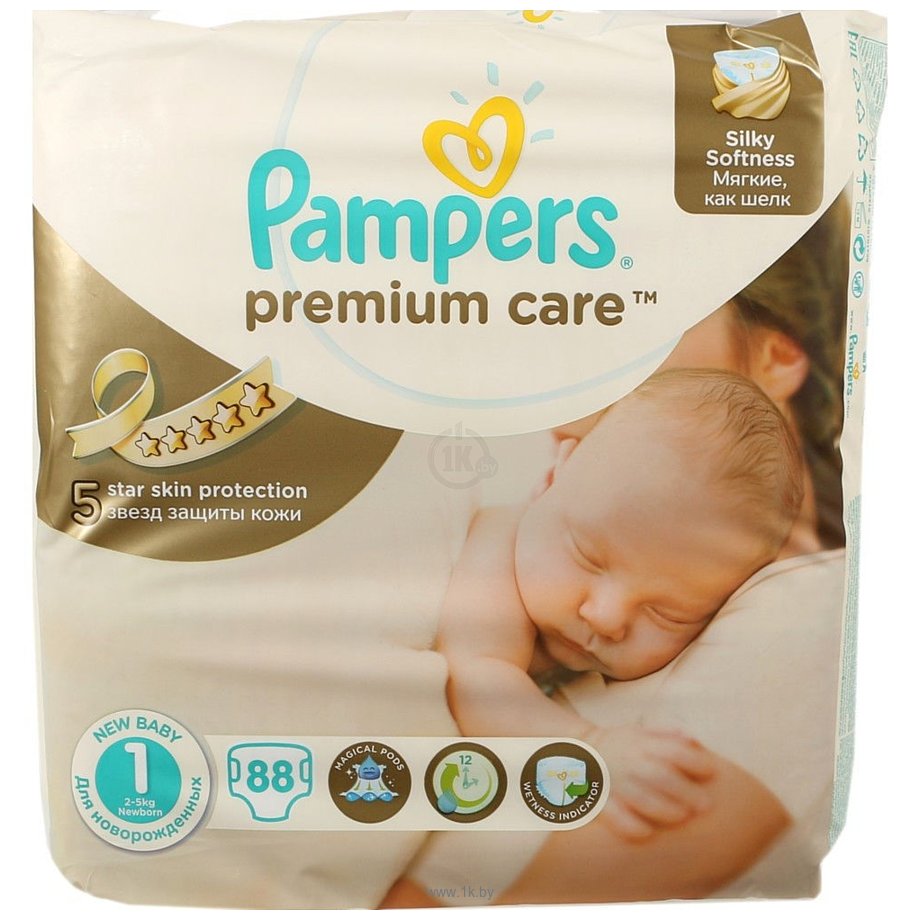 Фотографии Pampers Premium Care 1 Newborn 88шт