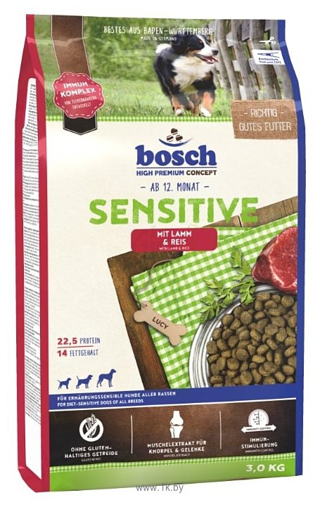 Фотографии Bosch (3 кг) Sensitive Lamb & Rice