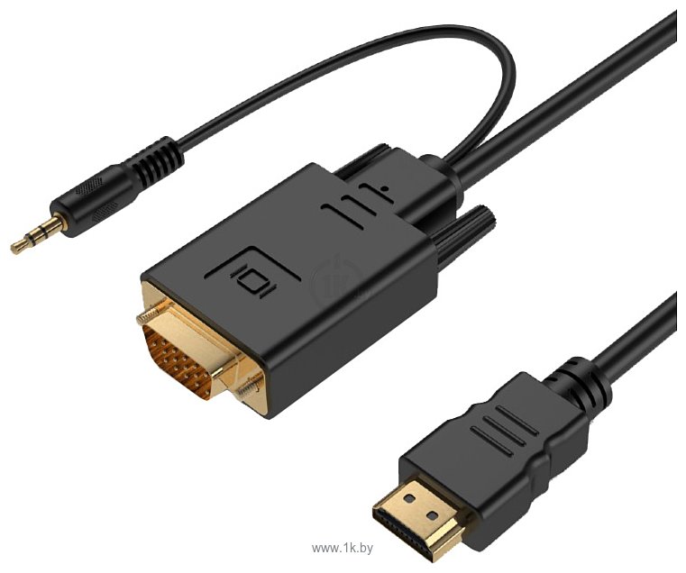 Фотографии HDMI - VGA / Jack 3.5 male 1.8 м