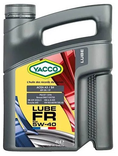 Фотографии Yacco Lube FR 5W-40 4л